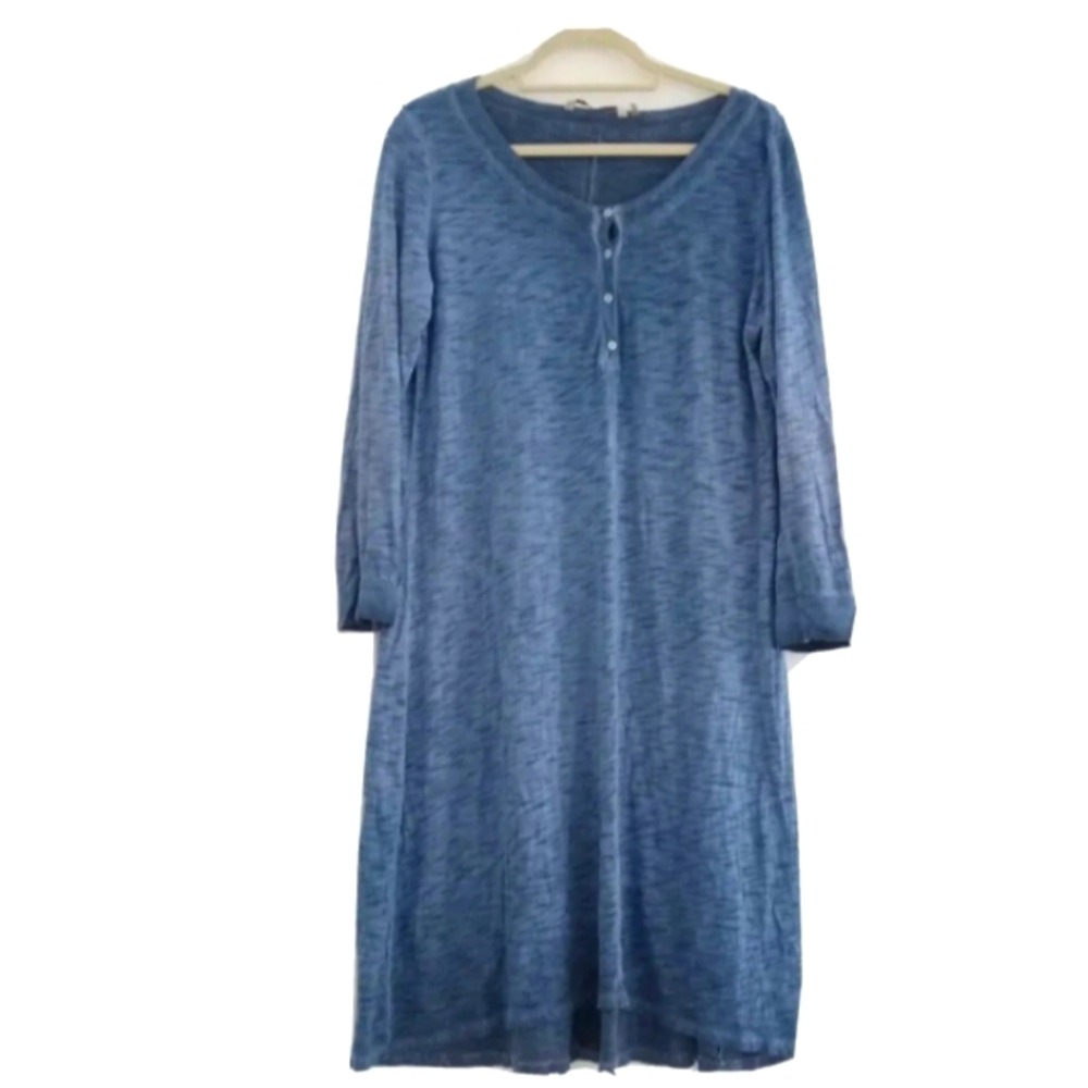 RARE Soft Surroundings Henley Ombre Blue Dress